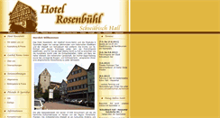 Desktop Screenshot of hotel-rosenbuehl.de