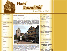 Tablet Screenshot of hotel-rosenbuehl.de